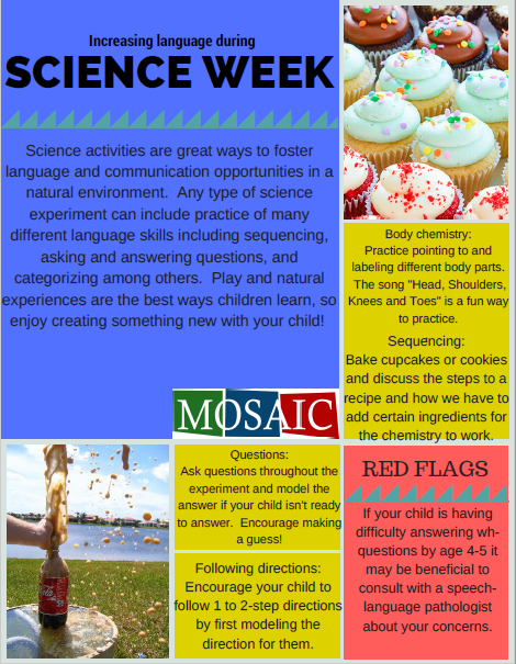 SLP flyer for science week